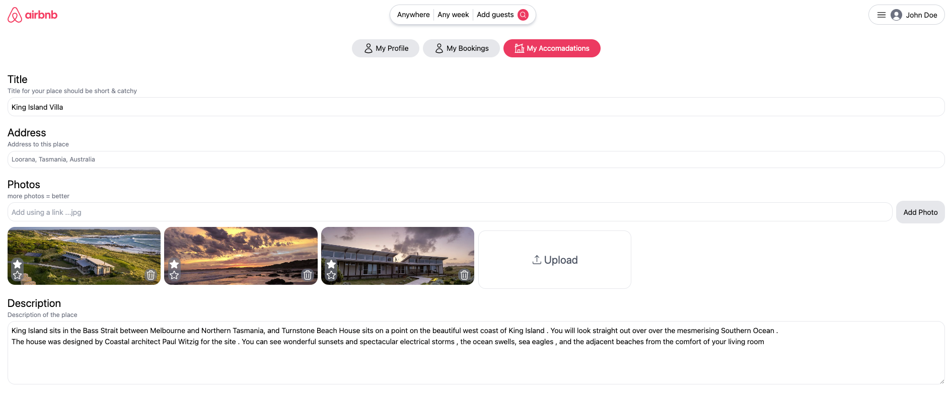 Full Stack Vacation Rental Reservation Platform - Image 2